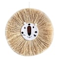 Miniatyrbild 2 av 3: Vävda trådtecknade L-ion Tiger Macrame Tassel Huvud Vägg Hängande Dekor 19.6in Style 1