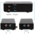 Miniatyrbillede 4 af 5: Phono-pladespillerforstærker - Mini elektronisk lydstereo-pladespillerforstærker RCA-indgang, RCA-udgang og støjreducerende drift