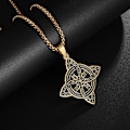 Miniatyrbild 4 av 5: HHL  Halsband med häxknutsberlock Celtics Irish Amulet i rostfritt stål