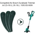 Miniatyrbilde 4 av 5: 24 stk. Plastskjæreblad for gressklipper - Reservedeler for Bosch Art ART23-18Li Art 26-18Li Trimmer - 84 x 23 x 1 mm