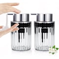 Miniatyrbild 1 av 5: 2-pack skummande tvålpump - Transparent akryl skumhandtvålpump för badrum, modern påfyllningsbar Clear