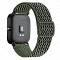 Miniatyrbilde 1 av 5: 20mm/22mm Rem for Amazfit Gts 4//2/2e/3/gts2 Mini/gtr 4/3/pro/gtr2/47mm/stratos Nylon Elastisk Klokkereim Amazfit Bip Rem cargo khaki cargo khaki 22mm