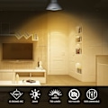 Miniatyrbillede 3 af 5: GU10 halogenpære 50W dæmpbar, 220V GU10 halogenpære 2 stift, 2800K varmt hvidt lys, 700 lumen