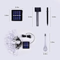 Miniatyrbild 5 av 5: Solcellslingor utomhus, 6,5 m 30 LED-regndroppsmodellering