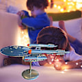 Miniatyrbilde 5 av 5: U.S.S. Enterprise Star Trek Modell NCC-1701 Replika, Rustfritt Stål Romskipmodell Ornament For Hjeminnredning Og Samling