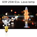 Miniatyrbillede 2 af 6: 2-pak R39 E14 Reflekterende Glødepære Spotlight Dimbar Lavalampe 25W S