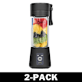 Miniatyrbillede 1 af 4: Høj kvalitet Trådløs Blender / Mixer 380 ml Sort 2-Pack