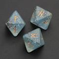 Miniatyrbild 4 av 11: 3 st Hartsstärningar Set 8-sidiga Runtärningar Resin Assorted Polyhedriska tärningar Set Polyhedrisk Divination Bordstavla Tärning Blue 0.02