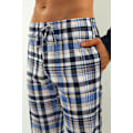 Miniatyrbild 3 av 4: Sesto Senso Herrpyjamas 100% Bomull Långärmad + Pyjamasbyxor Nattkläder - 2188/17 Marinblå - L