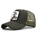 Pikkukuva 1 / 3: Hevonen Eläin Kirjailtu Baseball-lippis Mesh Trucker Hat Green