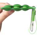 Miniatyrbilde 4 av 5: 6 stk Fidget-leketøysett, Edamame nøkkelring Squeeze-a-bean Soy Edamam