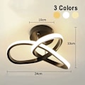 Miniatyrbilde 6 av 7: LED-lysekroner for hjemmet, tre farger, moderne stil, taklampe, soverom