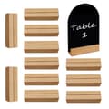 12-pack Trä Placeringskortshållare för Bröllopsbord, Äkta Trä Bordsnummerhållare, Menyhållare, Solid Bas och Elegant Design-XF30-