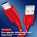 Pikkukuva 4 / 5: Micro USB -kaapeli Nylon nopea lataus USB-kaapeli Samsung Xiaomi Redmi Huawei Lg Microusb Android-puhelinkaapelit