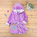 Miniatyrbild 4 av 5: 2023 Barn Pojkar Flickor Mickey Mouse Huvtröja Fleece Badrock Badrock Djur Nattkläder_c Purple