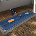 Miniatyrbillede 4 af 11: Roterbart hoved bredt fladt moppe Arbejdsbesparende rengøringsmoppe til hjem i stuen Blue 2 mop pads