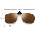 Miniatyrbillede 2 af 5: IC Polariseret klips på solbriller med flip linser