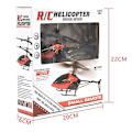 Miniatyrbilde 2 av 4: USB-ladet RC-helikopter med lys, Mini RC-drone med gyro, krasjsikker RC-leketøy for gutter, barnegaven Red