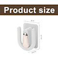 Miniatyrbild 2 av 5: 2-pack vita plastskohyllor för väggmontering - Väggmonterad S