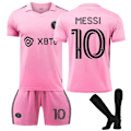 Miniatyrbilde 2 av 5: MIA MI Messi Camiseta No10 Fotbollströja Boy Kid T-Shirt Set Vuxen Sportkläder Tjej Sportdräkt Skyddskläder Cosplay Kit F1 F1 S
