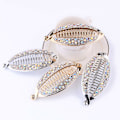 Miniatyrbilde 6 av 6: 4 stk elegante glitrende strass krystall banan hårklemmer