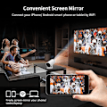 Miniatyrbild 3 av 6: Projektor 4K Android 11 Dual Wifi6 200 Bt5.0 1080p 1280*720p Vit