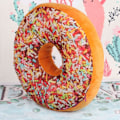 Miniatyrbillede 2 af 5: Rund donut ryglæn fyldpude pude kontorstol