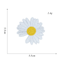 Pikkukuva 5 / 5: Silitysrauta-laastari Ommeltavat laastarit Daisy Flower Patches 24 kappaletta Creat