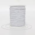 Elastisk snor til armbånd, 1 mm x 110 yards Robust strækbar elastisk snor til smykkefremstilling, halskæder, perler - v Black and White
