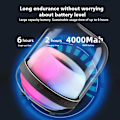 Miniatyrbild 5 av 5: 360 graders LED Subwoofer HIFI Ljudkvalitet Desktop Wireless Bl A2-No Microphone