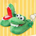 Miniatyrbild 3 av 5: Animerade Krokodil Bomulls Tofflor Rörliga Roliga Promenader med Öppen Tå 41-42