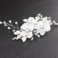 Miniatyrbilde 4 av 5: Elegant Bryllup Krystall Brud Hårkam Hårpynt Perle