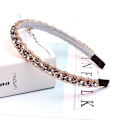 Miniatyrbilde 1 av 6: Vakkert diadem med broderte perler og strass - flere farger Grey Grey