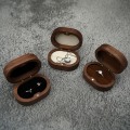 Miniatyrbillede 4 af 5: Rustik Bryllupsring Æske Bryllupsdag Ring Holder A5