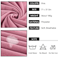 Miniatyrbilde 3 av 5: Stretchbare hodeplagg pannebånd for muslimske myke pustende Scarf-pink