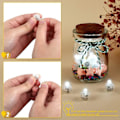 Miniatyrbillede 4 af 5: 30 stk. ballonlys - Hvide LED mini runde kuglelamper