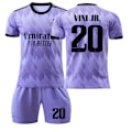 Miniatyrbillede 1 af 11: 22-23 Real Madrid udebane lilla nr. 9 Benzema 14. gangs jubilæumsudgave 20 Vinicius 10 Modric