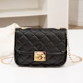 Miniatyrbillede 1 af 10: Dame Messenger Bag Dame Axelväska SORT Black
