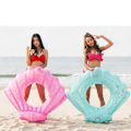 Miniatyrbild 5 av 5: IC Snäckskalssimringar för barn Vuxna Pool Simring Float Uppblåsbar Flotte Vatten Simrör Sommar Beach Party Dekoration (Rosa, Vuxna)