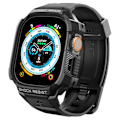 Miniatyrbillede 1 af 6: Spigen Apple Watch Ultra 49 mm Skal/Armbånd Rugged Armor 'Pro' Sort