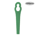 Miniatyrbilde 1 av 8: 100 stk/sett Plastblad Kutter Gras Trimmerblad GRØNN green