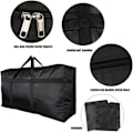Pikkukuva 3 / 11: 190L Erittäin Suuri Muuttokassi, Heavy Duty Musta-FA3- Black 40L