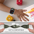 Miniatyrbilde 4 av 5: 20mm/22mm Armbånd for Amazfit Gts 4//2/2e/3/gts2 Mini/gtr 4/3/pro/gtr2/47mm/stratos Nylon Elastisk Klokkearmbånd Amazfit Bip Rem Zebra Yellow Zebra Yellow 20mm