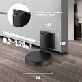 Miniatyrbilde 4 av 4: Dørstopper - Matt svart dørstopp - Vindtett sinklegering