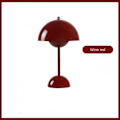 Miniatyrbild 1 av 5: Nordisk dansk blomknopp bordslampa, bröllopsrum, sovrum, skrivbordsdekoration, lampa, sänglampa (uppladdningsbar) Bourgogne