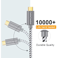 Miniatyrbilde 4 av 5: 6 tum USB C-kabel, kort, CableCreation kort USB till USB C-kabel 3A snabbladdningskabel