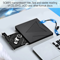 Miniatyrbillede 4 af 5: Ekstern DVD CD-drev USB 3.0 Type-C Plug Play Bærbar CD DVD