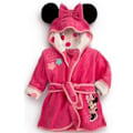 Miniatyrbilde 5 av 5: 2023 Barn Gutter Jenter Mickey Mouse Hettegenser Fleece Badekåpe Badekåpe Dyr Nattklær_c Rose Red