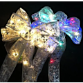 Pikkukuva 2 / 6: LED-läpinäkyvä jousi lämminvalo riipus koriste lahja Gold + colored lights