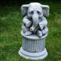 Miniatyrbilde 3 av 4: Simulering Elefant Statue Resin Håndverk for Hagedekorasjon default